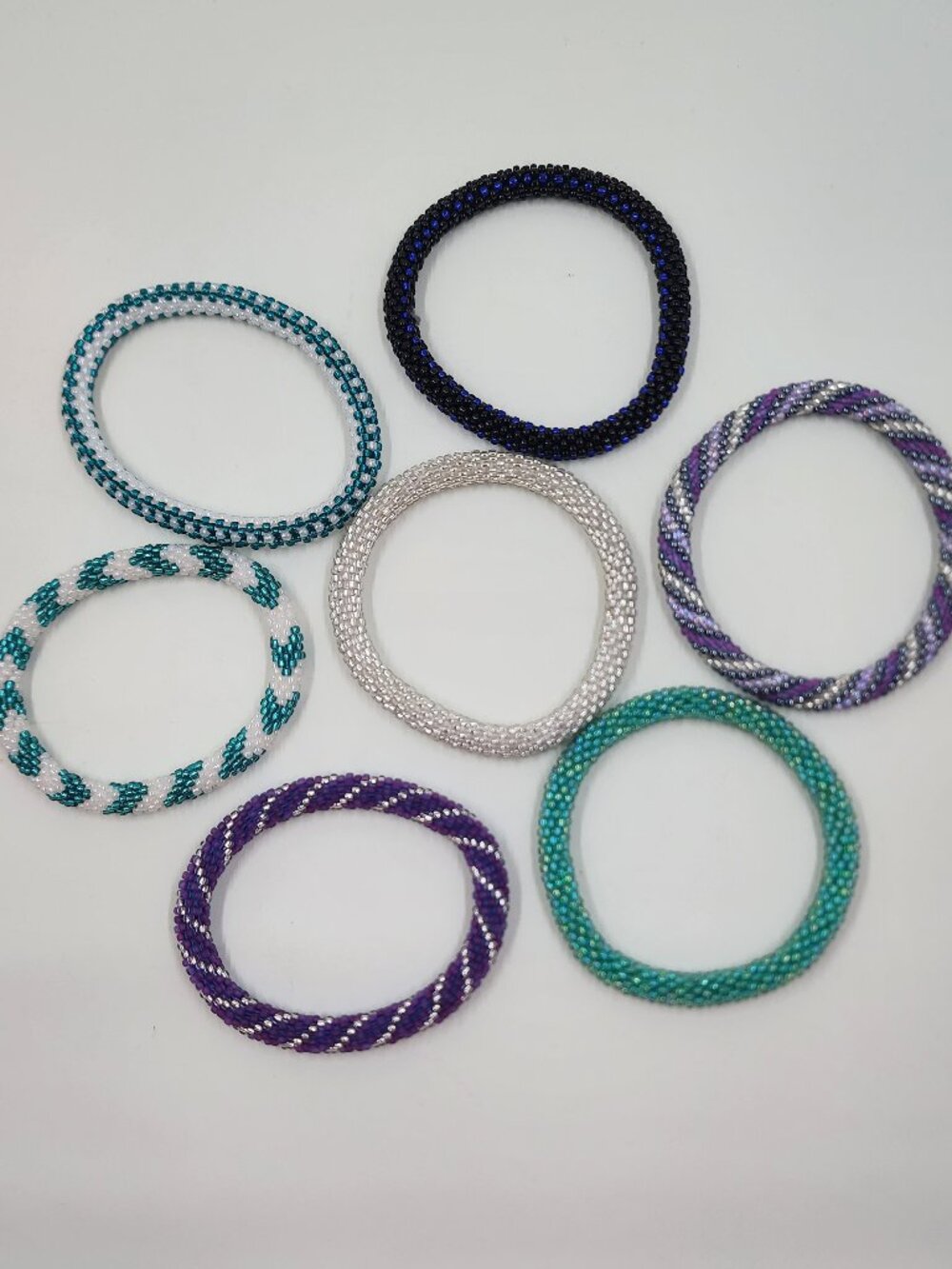 Sashka Co. Glass Beaded Roll-On Bracelets (7)